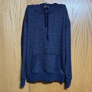 J. America Dark Blue (with silver sparkle) Women's Hooded Jersey Knit Pullover